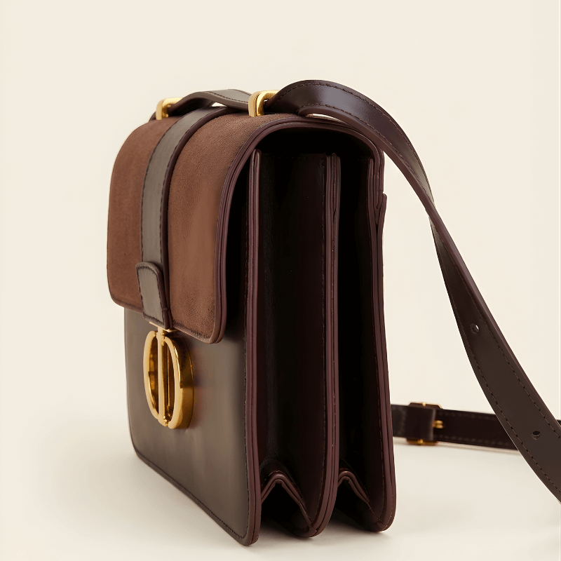 Zeenat Style Luxury Suede Dual Tone Crossbody Bag ZTS-CR-122