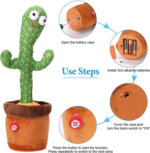 Cute Dancing and Talking Cactus Toy