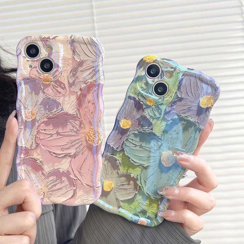 Flower Pattern iPhone Case - Pink