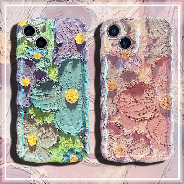 Flower Pattern iPhone Case - Pink